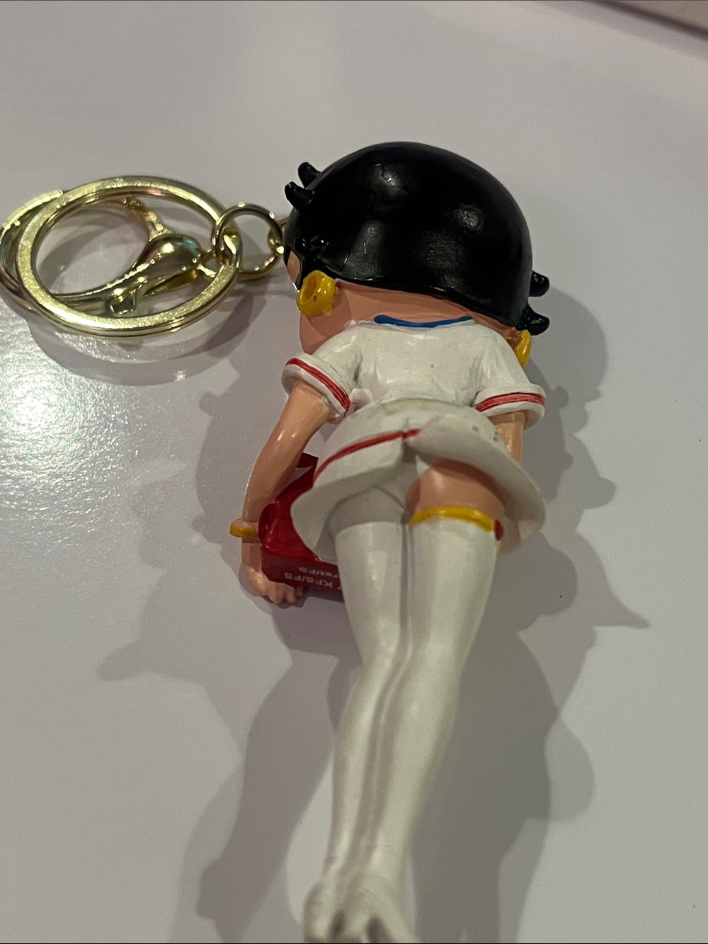 Hand Crafted Betty Boop Sailor Keychain / Bag Charm with Red Purse - Picture 4 of 8